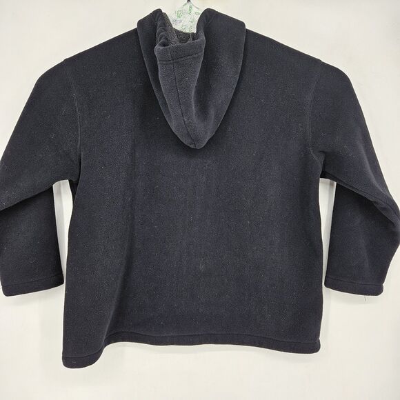 Disney Store Eeyore Hoodie Women Large Sweatshirt Embroidered Quarter Zip Black - Picture 5 of 11